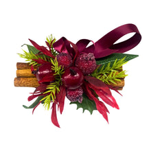 Load image into Gallery viewer, Cinnamon Sticks. Christmas Berries Mini Bundle Hanging. Fragrance Infused.