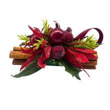 Load image into Gallery viewer, Cinnamon Sticks. Christmas Berries Mini Bundle Hanging. Fragrance Infused.