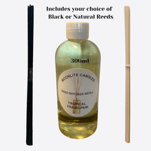 Load image into Gallery viewer, Tropical Frangipani - Reed Diffusers Refill Fragrance 250mL + Set of Reeds