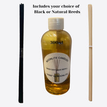 Load image into Gallery viewer, "Kiss" by Moonlite - Reed Diffuser Refill Fragrance 300ml Bottle + Set of Reeds