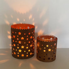 Load image into Gallery viewer, Rustic Star Metal Tea Light Holders