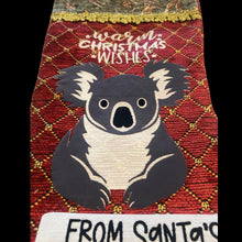 Load image into Gallery viewer, Koala. Australiana Deluxe Christmas Stocking.Fully Lined Fabric.40cm