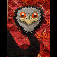 Load image into Gallery viewer, Emu. Australiana Deluxe Christmas Stocking.Fully Lined Fabric.40cm