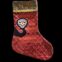 Load image into Gallery viewer, Emu. Australiana Deluxe Christmas Stocking.Fully Lined Fabric.40cm