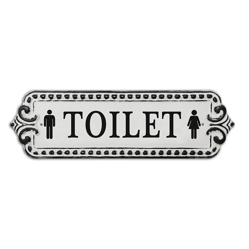 Toilet. Classic Metal Sign.