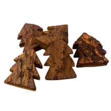 Load image into Gallery viewer, Mini Wooden Bark Trees. Pack 6