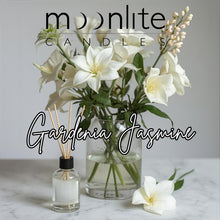 Load image into Gallery viewer, Gardenia Jasmine - Reed Diffuser Refill Fragrance 300ml Bottle + Set of Reeds