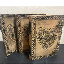 Load image into Gallery viewer, Earth Journal -&quot;Heart &amp; Soul&quot; 100% Leather, Antique Finish Medium
