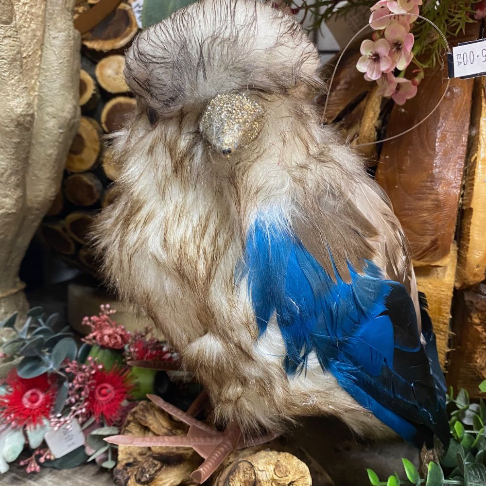 Australian Kookaburra Faux Bird Decoration Large