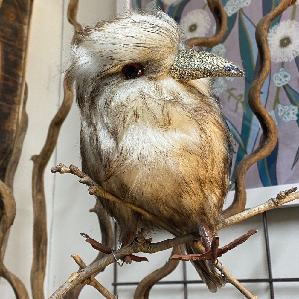 Australian Kookaburra Faux Bird Decoration Medium