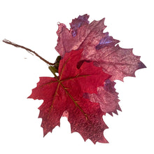Load image into Gallery viewer, Maple Leaf. Pack 12 DIY Artificial Pink Burgundy.