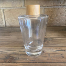 Load image into Gallery viewer, Reed Diffuser Glass Bottle with Bamboo Collar. Tapered 200ml.