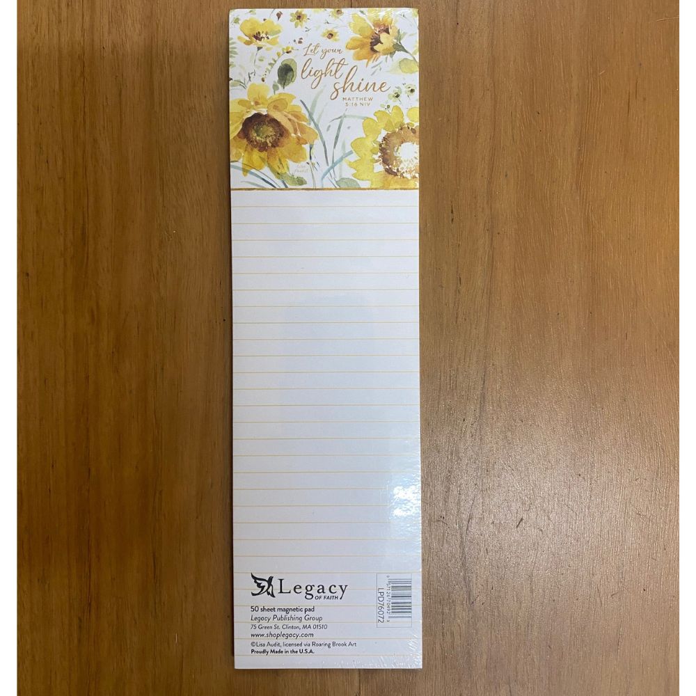 LANG LEGACY USA Sunflower Shopping List Note Pad