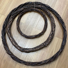 Load image into Gallery viewer, Natural Willow DIY Wreath. Dark Brown. 80cm 60cm 40cm
