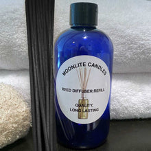 Load image into Gallery viewer, Nag Champa - Reed Diffuser Refill Fragrance 300ml Bottle + Set of Reeds
