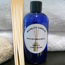 Load image into Gallery viewer, Nag Champa - Reed Diffuser Refill Fragrance 300ml Bottle + Set of Reeds