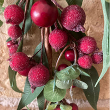 Load image into Gallery viewer, 60cm Faux Berry Door Wall Swag
