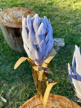 Load image into Gallery viewer, Artificial/Faux Natural Dried-Look Closed Bud Protea Stem
