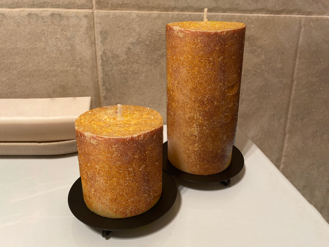 Sandalwood - Fragrant Pillar Candles