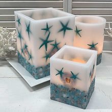 Load image into Gallery viewer, Hamptons Beach House Aqua - Wax Lanterns