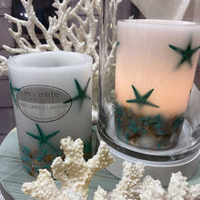 Load image into Gallery viewer, Hamptons Beach House Aqua - Wax Lanterns