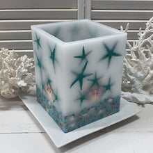 Load image into Gallery viewer, Hamptons Beach House Aqua - Wax Lanterns