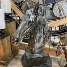 Load image into Gallery viewer, Equine/Horse Bust Sculpture on Square Base
