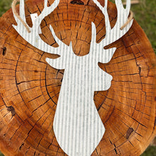 Load image into Gallery viewer, Rustic Deer Stag Bust Hanging Ornament. 40cm