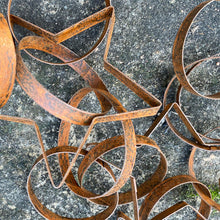 Load image into Gallery viewer, Rustic Metal Star Circle Garland 180cm