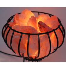 Load image into Gallery viewer, Himalayan Large Metal Basket Salt Lamp
