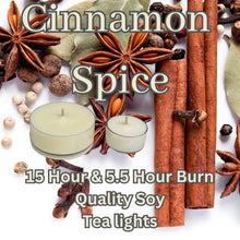 Load image into Gallery viewer, Cinnamon Spice - Superior Soy Tea Lights
