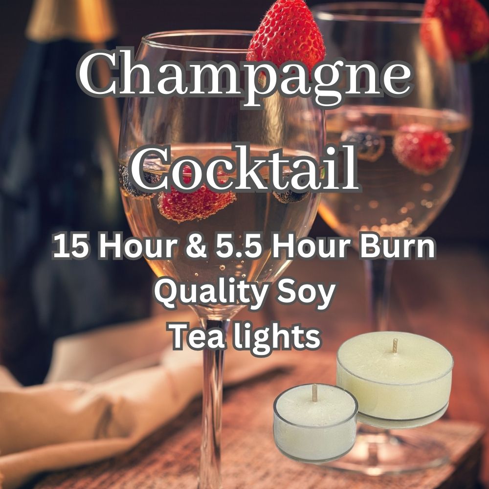 Champagne Cocktail - Superior Soy Tea Lights