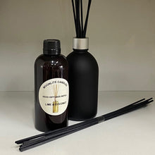 Load image into Gallery viewer, Lime &amp; Coconut - Reed Diffuser Refill Fragrance 300ml + Set of Reeds

