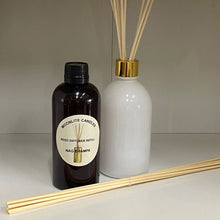 Load image into Gallery viewer, Nag Champa - Reed Diffuser Refill Fragrance 300ml Bottle + Set of Reeds
