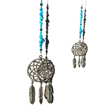 Load image into Gallery viewer, Aquamarine Crystal Suncatcher. Dreamcatcher.
