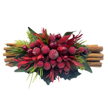 Load image into Gallery viewer, Cinnamon Sticks. Christmas Berries Bundle. Fragrance Infused. 23cm
