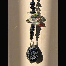 Load image into Gallery viewer, Obsidian Crystal Suncatcher. Tree of Life.
