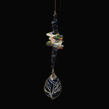 Load image into Gallery viewer, Obsidian Crystal Suncatcher. Tree of Life.
