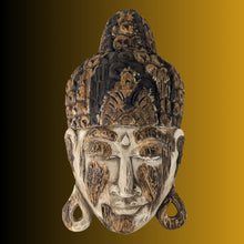 Load image into Gallery viewer, Buddha Mask. Wood Carved.
