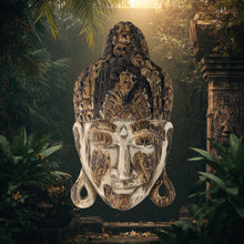 Load image into Gallery viewer, Buddha Mask. Wood Carved.
