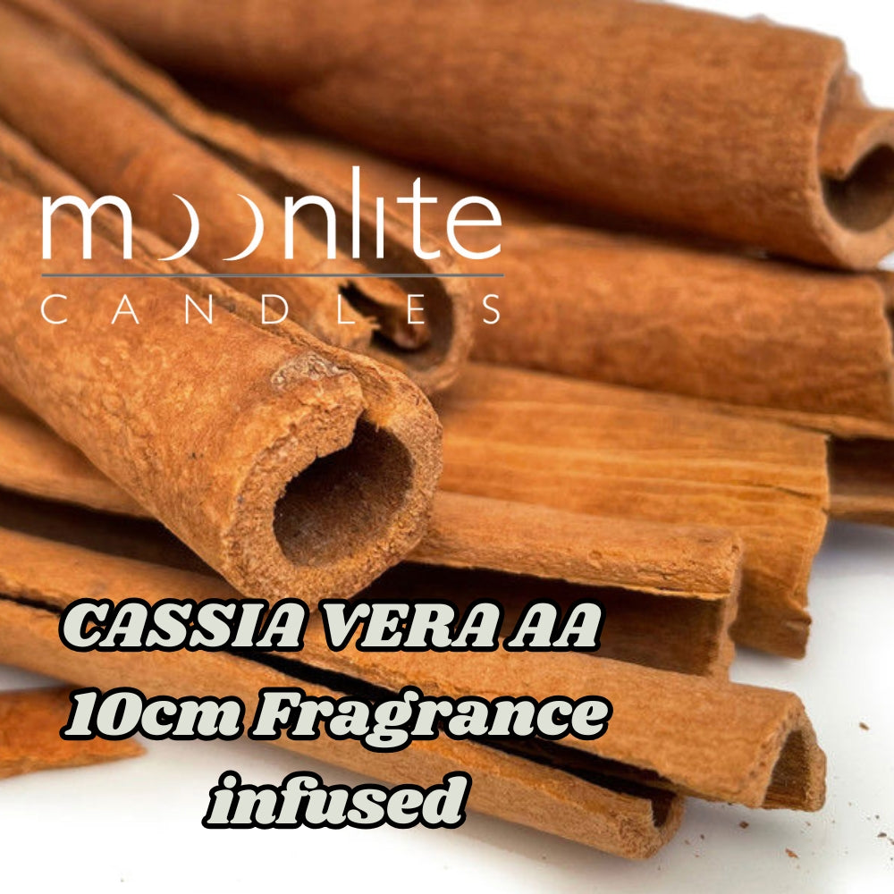 Cinnamon Quills. Cassia Vera AA. 10cm Quills. Fragranced.