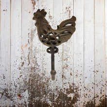 Load image into Gallery viewer, Chicken. Cast Iron Wall Hook
