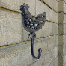 Load image into Gallery viewer, Chicken. Cast Iron Wall Hook
