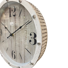 Load image into Gallery viewer, Clock.White. 29cm
