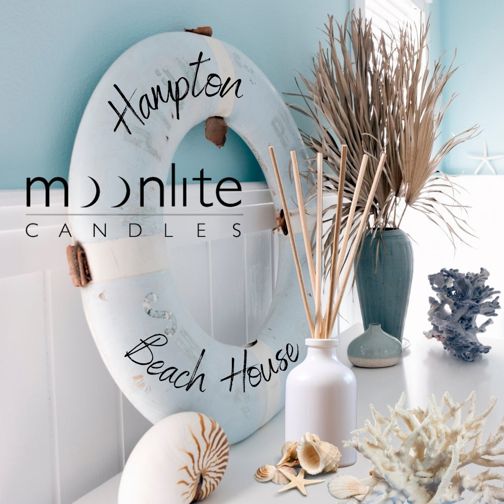 Hampton Beach House - Reed Diffuser Refill Fragrance 300m Bottle + Set of Reeds