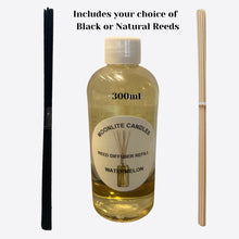 Load image into Gallery viewer, Watermelon - Reed Diffuser Refill Fragrance 300ml Bottle + Set of Reeds
