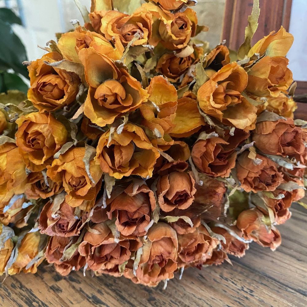 Rose Stem Bouquet Dried Look. 2 Colours