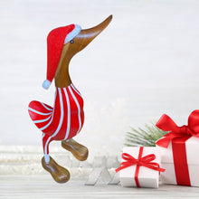 Load image into Gallery viewer, Duck, Candy Cane - Christmas, Festive. 44cm
