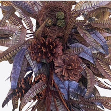 Load image into Gallery viewer, Feather Swag with Birds Nest and Pine Cones. Artificial. 80cm
