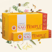 Load image into Gallery viewer, Golden Nag Temple Incense 15 Sticks.
